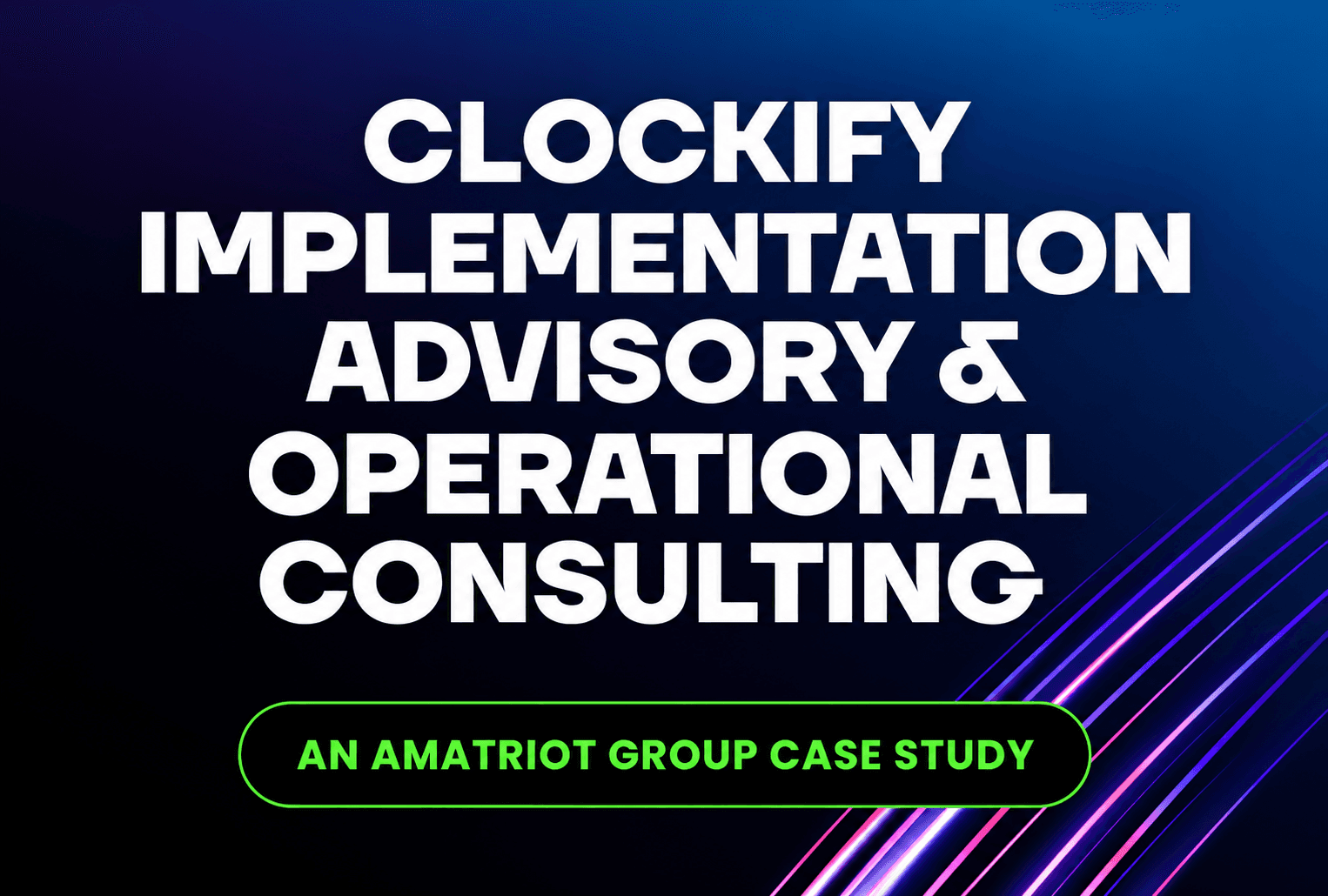 Clockify implementation and operational consulting
