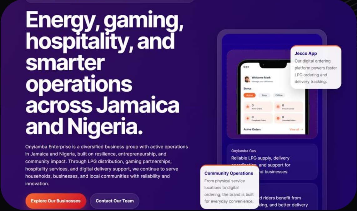Onyiamba digital brand presentation